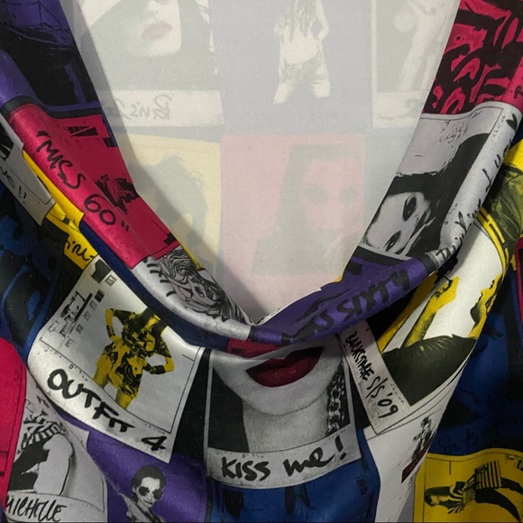 ⭐️HP⭐️POP ART MISS SIXTY STRETCHY MINI DRESS - Picture 8 of 11